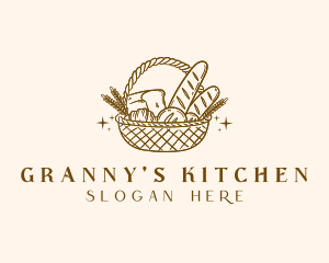 Rustic Bread Basket logo design