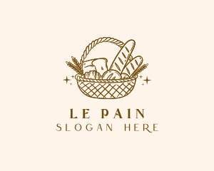 Boulangerie - Rustic Bread Basket logo design