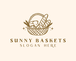 Rustic Bread Basket logo design