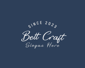 Cursive Business Craft logo design