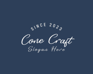 Cursive Business Craft logo design