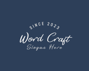 Cursive Business Craft logo design