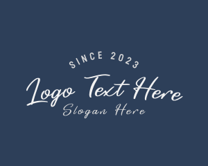 Cursive Business Craft Logo