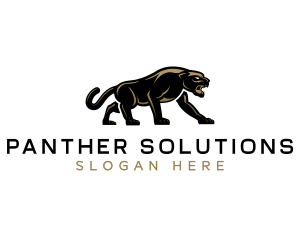 Panther - Wild Panther Predator logo design