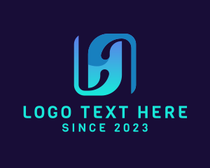 Digital Marketing Letter H logo design