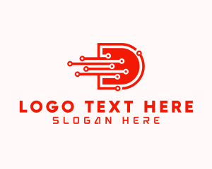 Programming - Generic Tech Letter D logo design