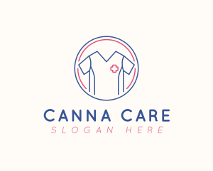 Healthcare Doctor Scrubs logo design