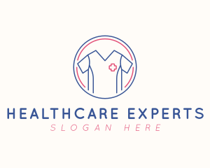 Healthcare Doctor Scrubs logo design