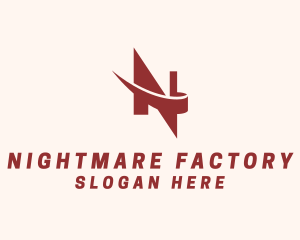 Logistics Courier Swoosh Letter N logo design