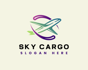 Airplane Aviation Transport logo design