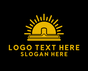 Vacuum - Yellow Sun Housekeeping logo design