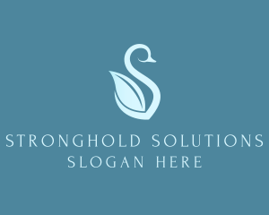 Organic Swan Letter S logo design