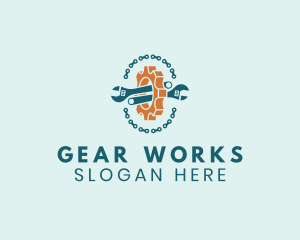 Gear Wrench Link logo design