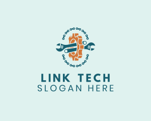 Gear Wrench Link logo design