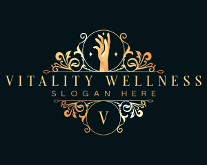 Wellness Luxury Hand  logo design