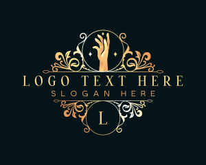 Hand - Wellness Luxury Hand logo design