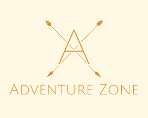 Adventure Hunting Arrow logo design