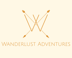 Adventure Hunting Arrow logo design