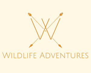 Adventure Hunting Arrow logo design