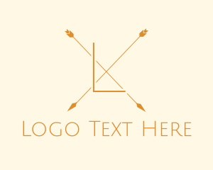 Letter Mark - Minimalist Arrow Line Art Letter logo design