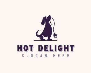 Dog Walker Leash logo design