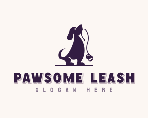 Leash - Dog Walker Leash logo design