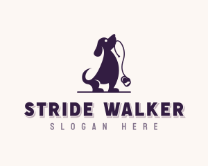 Dog Walker Leash logo design