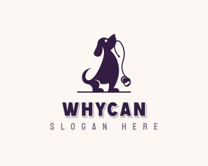 Great Dane - Dog Walker Leash logo design