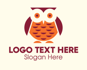 Owl Bird Aviary Logo