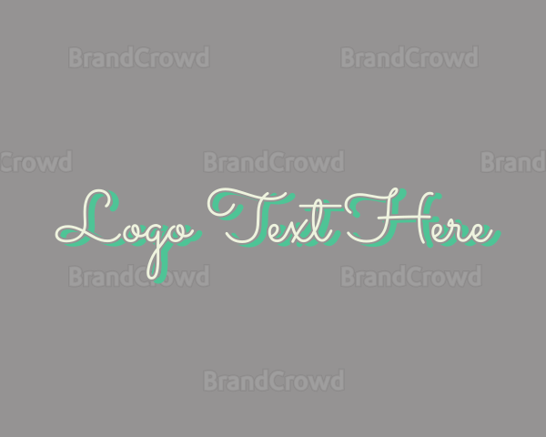 Organic Beauty Wordmark Logo