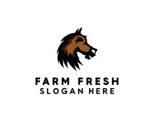 Animal Horse Farm logo design