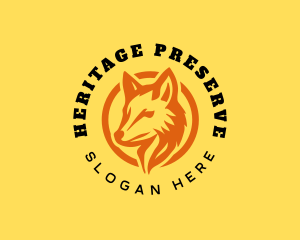 Preservation - Wildlife Fox Animal logo design