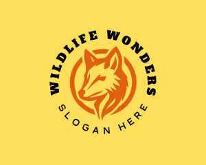 Wildlife Fox Animal logo design