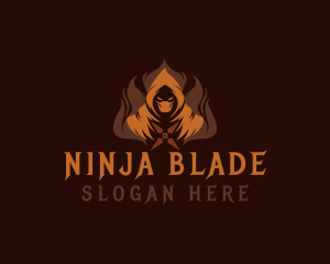 Shuriken - Assassin Ninja Warrior logo design