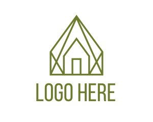 Village - Green Builder Residence logo design