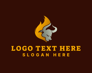 Barbeque - Fire Steak Grill logo design