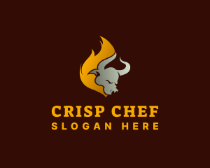 Fire Steak Grill logo design