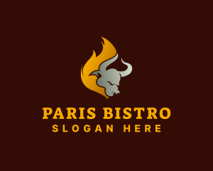 Fire Steak Grill logo design