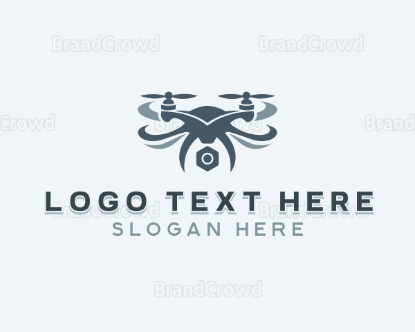 Camera Drone Photography Logo