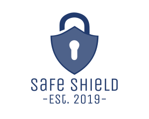 Security Lock Shield logo design