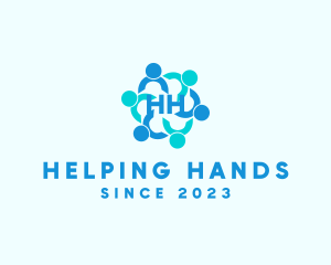Volunteering - People Charity Foundation Group logo design