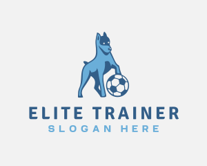 Dog Soccer Ball logo design