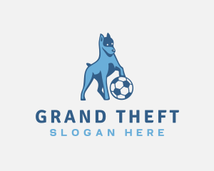 Veterinarian - Dog Soccer Ball logo design