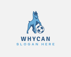 Pet Shop - Dog Soccer Ball logo design