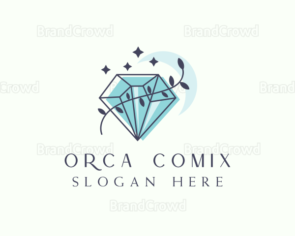 Natural Moon Crystal Logo