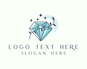 Diamond - Natural Moon Crystal logo design