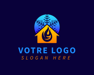 Industry - House Cool Heat logo design