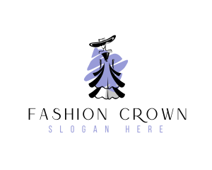 Woman Fashion Dress logo design