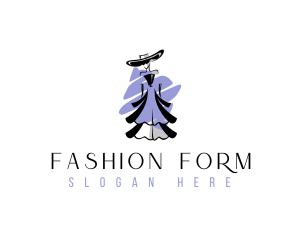 Woman Fashion Dress logo design