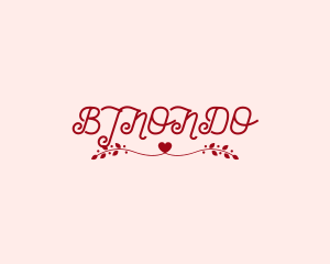 Romantic Heart Valentine Logo